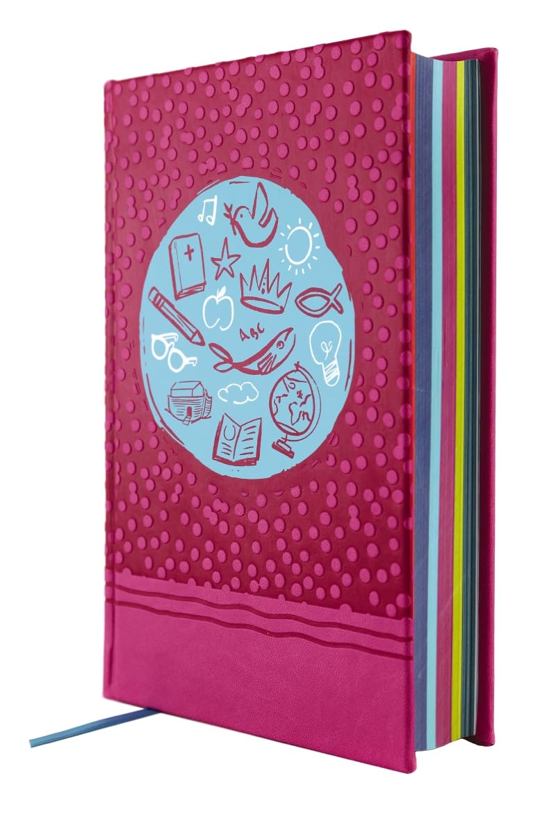 NIrV, Tiny Theologians Bible, Leathersoft over Board, Pink, Comfort Print: A Beginner’s Guide to the Bible – for Kids