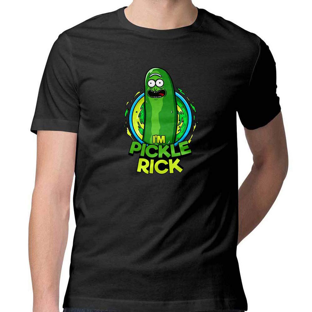 Heybroh Rick and Morty Pickle Rick Graphic T-Shirt for Men 100% Cotton Round Neck Tshirt
