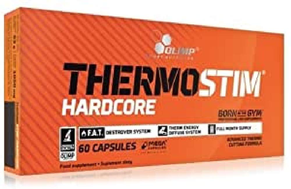 Olimp Thermo Stim Hardcore - Fettverbrenner, 1er Pack (1 x 60 Kapseln)