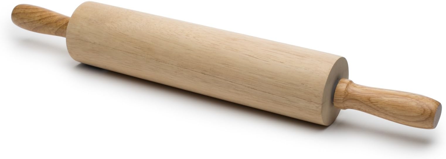 Fox Run Beechwood Rolling Pin, 11.75 inch, 2.75 dia, Brown