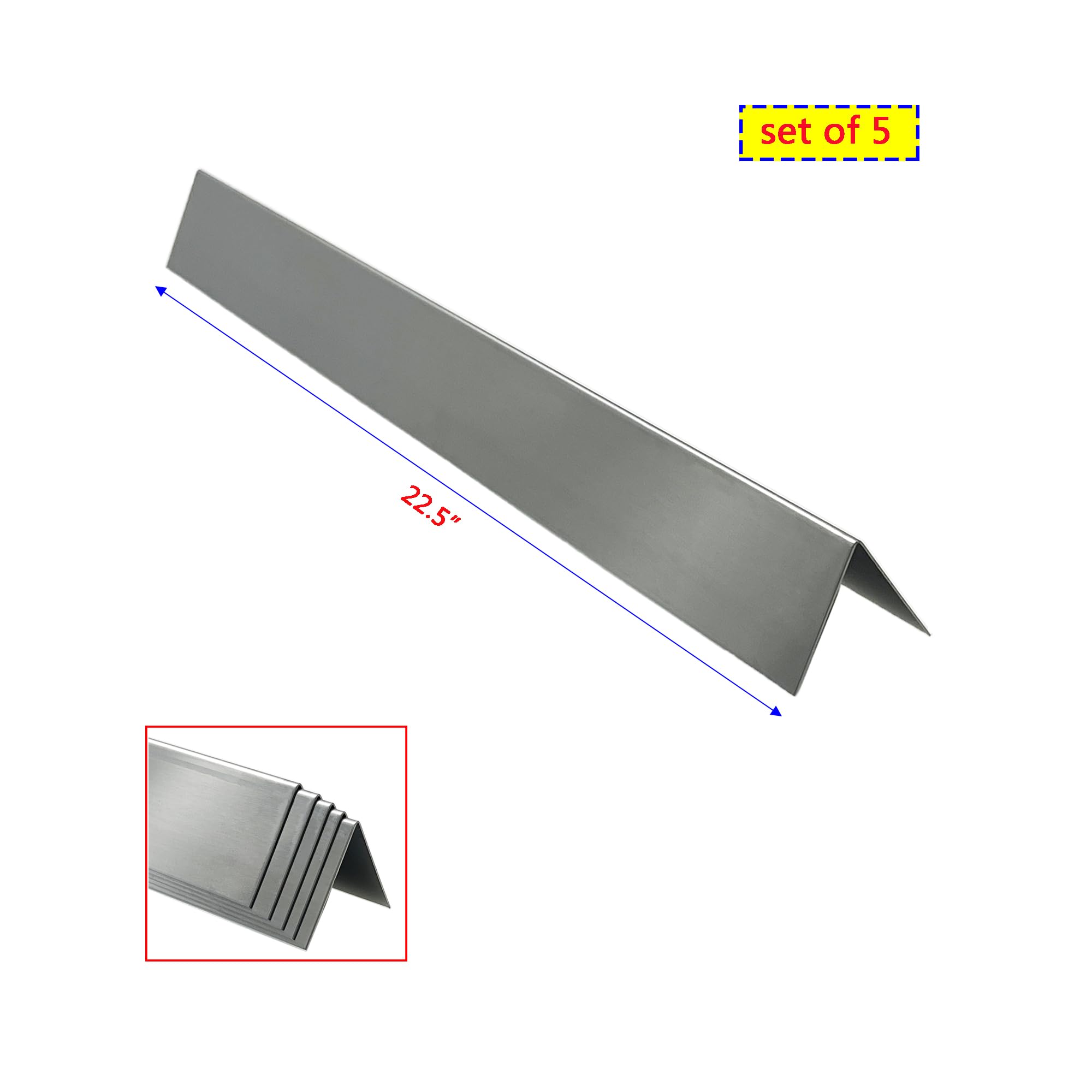 Kit Tubi Bruciatori In Acciaio Inox Per Barbecue Weber – Adatto Per Genesis Gold/Silver/Platinum, Spirit (E310, E320, S320, 700, 900) – Ricambio 7508