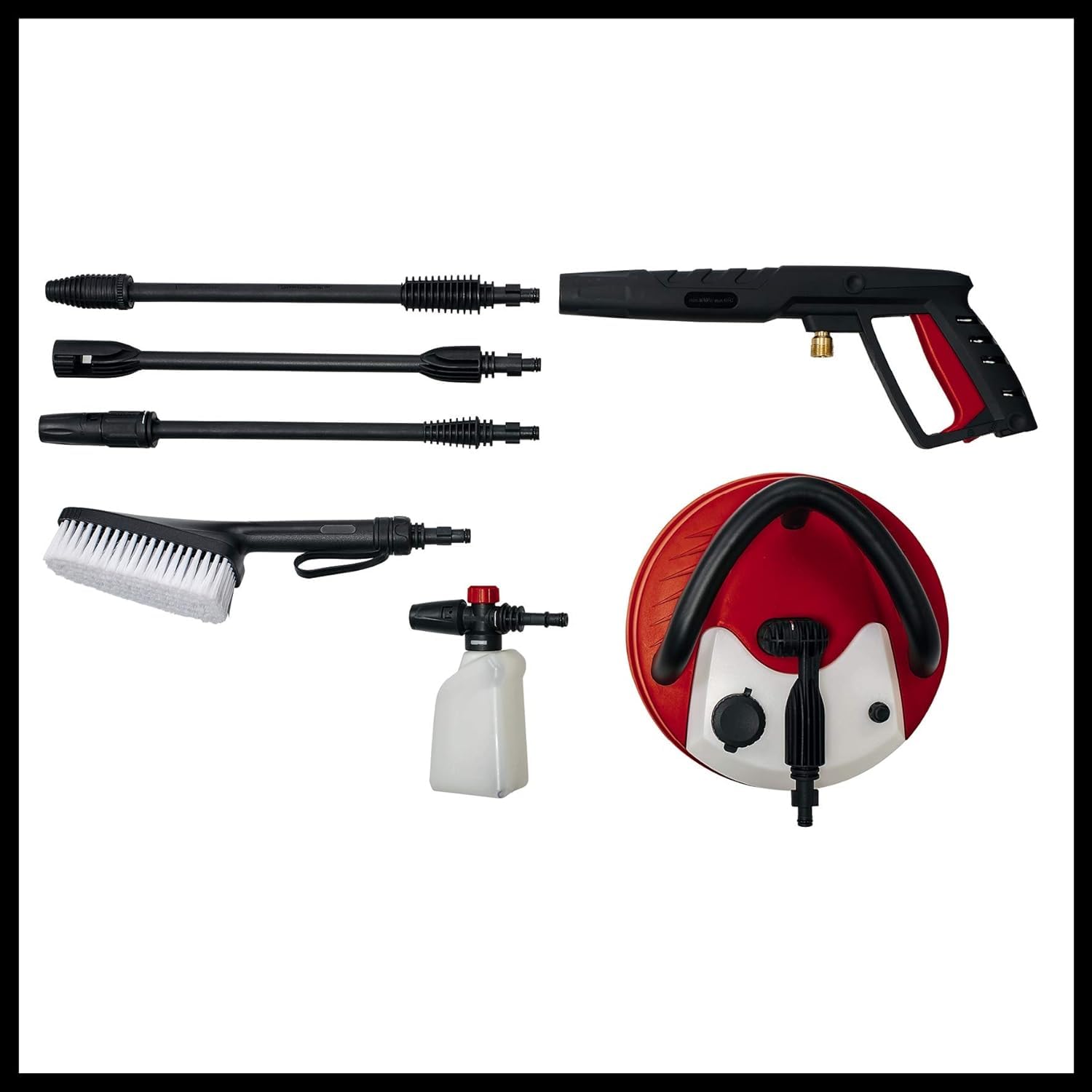 Einhell Hochdruckreiniger TE-HP 170 (2.300 Watt, max. 170 bar, modulares Quick-Couple-System, inkl. Hochdruckschlauch, Pistole, Lanze, div. Düsen, Bürste, Sprühmittelbehälter)