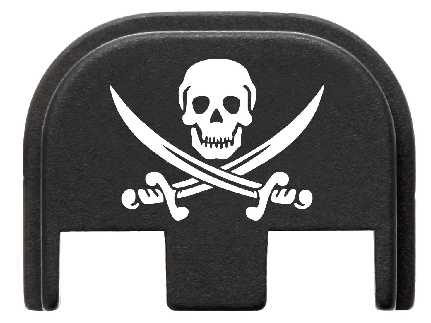 NDZ Performance Rear Slide Cover Plate for Glock 17 19 19X 20 21 22 23 26 27 34 45 & 47 49 Gen 5 9MM .40 S&W Laser Engraved Aluminum in Black, Made in The USA - Choose Design