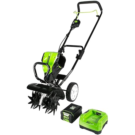 Greenworks Pro 80V 10 inch Cordless Cultivator; a Battery Powered Rototiller