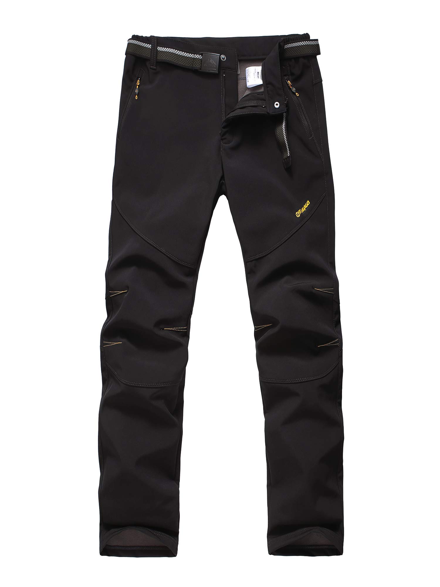 HYSENM Pantalon de Homme Polaire Randonnée Travail Hiver Pantalon Imperméable Homme Thermique Ski Trekking Chaud