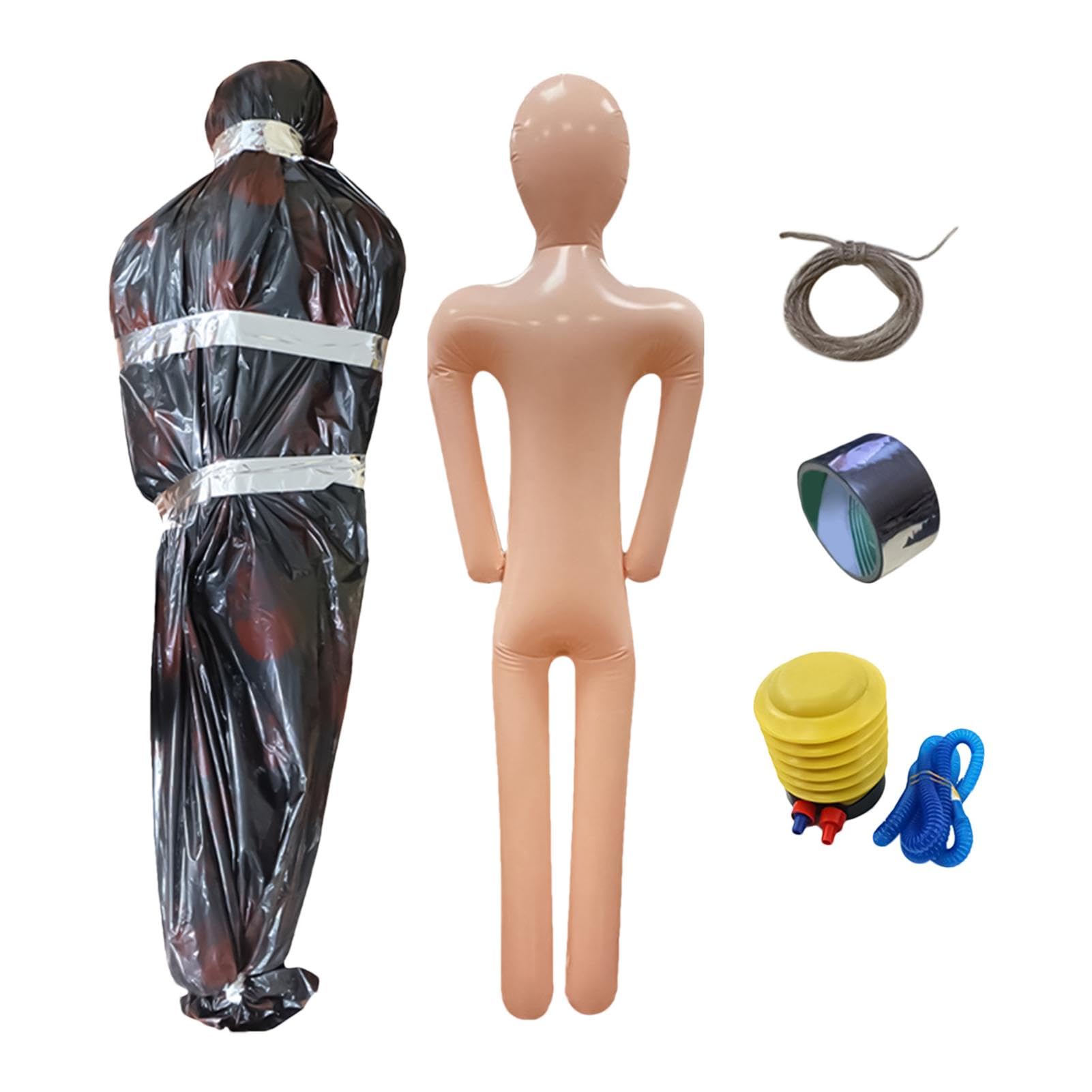 Mannequin Pliable En Peluche – Corps De Mannequin D'Halloween | 1,8 M De Mannequin Gonflable Complet Pour Halloween | Accessoire D'Halloween Pour Décoration D' Intérieur Et D'extérieur