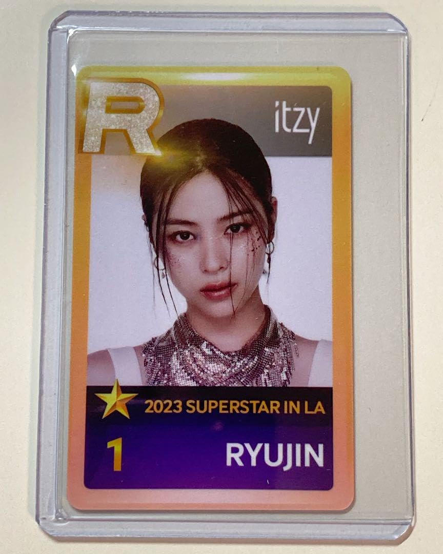 Amazon.co.jp: ITZY KCON LA SSJYP super star トレカ リュジン : おもちゃ