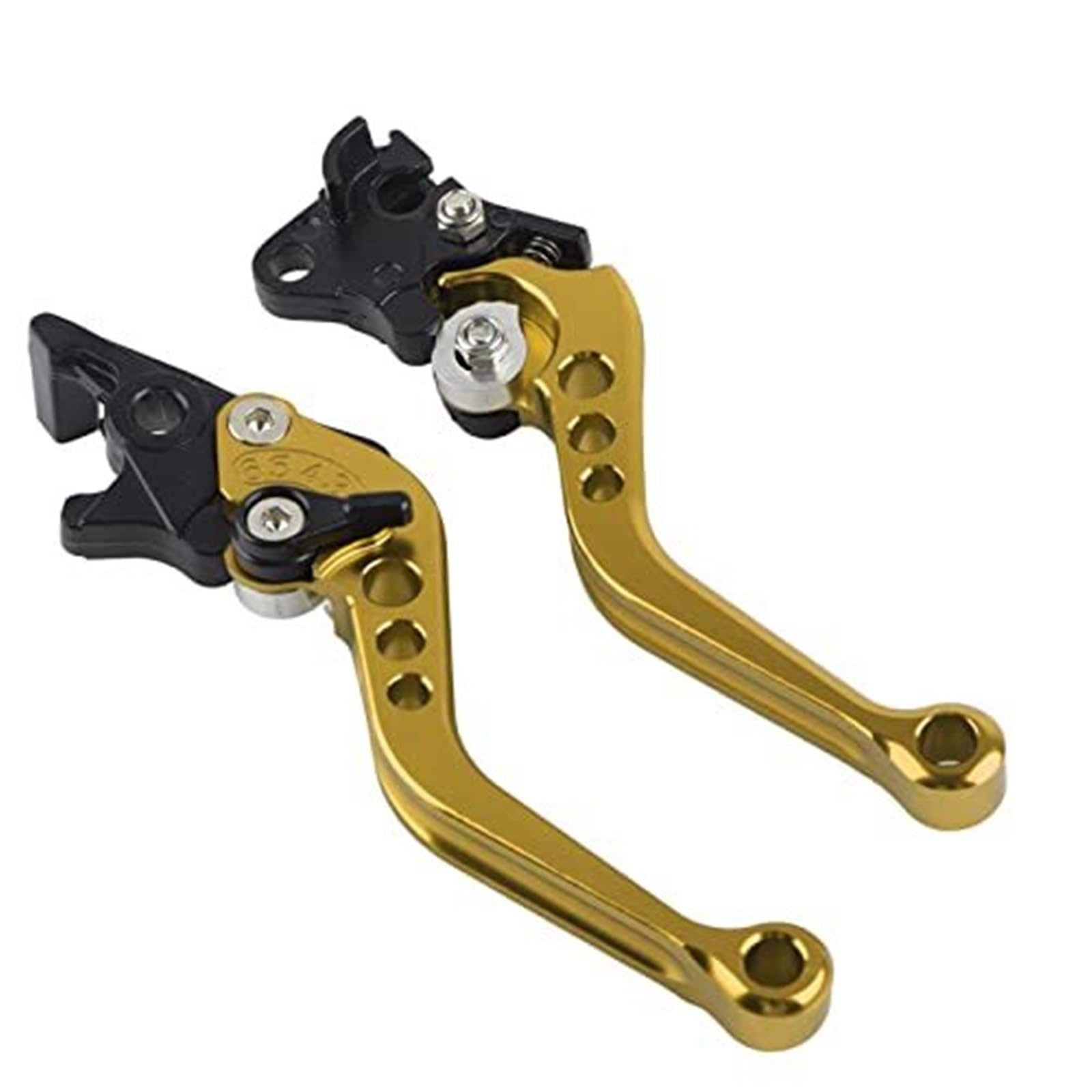 FLBZBLKASL Motorcycle Short Brake Clutch Levers Pit Bike Clutch Lever Brake 1 Pair CNC Aluminum Motorcycle Drum Handle