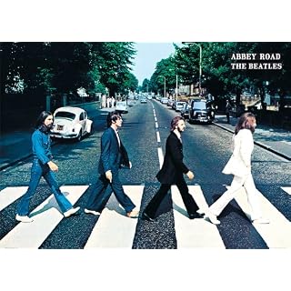 Camden Town Poster Company géant laminé/encapsulé Abbey Road – Les Beatles – Affiche mesure 140 x 100 cm - Les Beatles, Paul McCartney, John Lennon, RIngo Starr, George Harrison