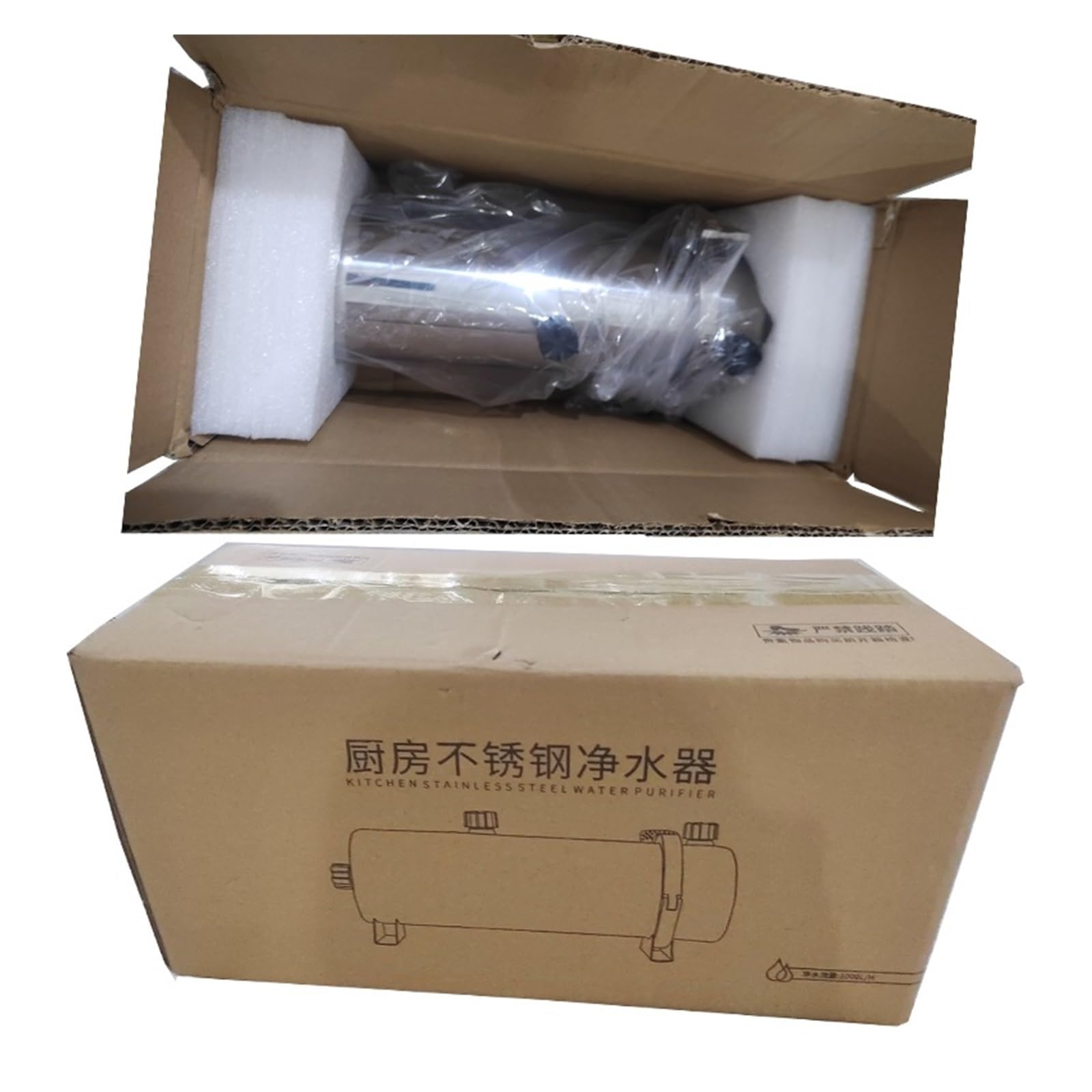 Wasserfiltersystem, Ultrafiltrations-Wasserreiniger aus Edelstahl, 1000 l, Wasserfiltersystem, waschbare 0,01 μm-Membran-Wasserreiniger PVDF