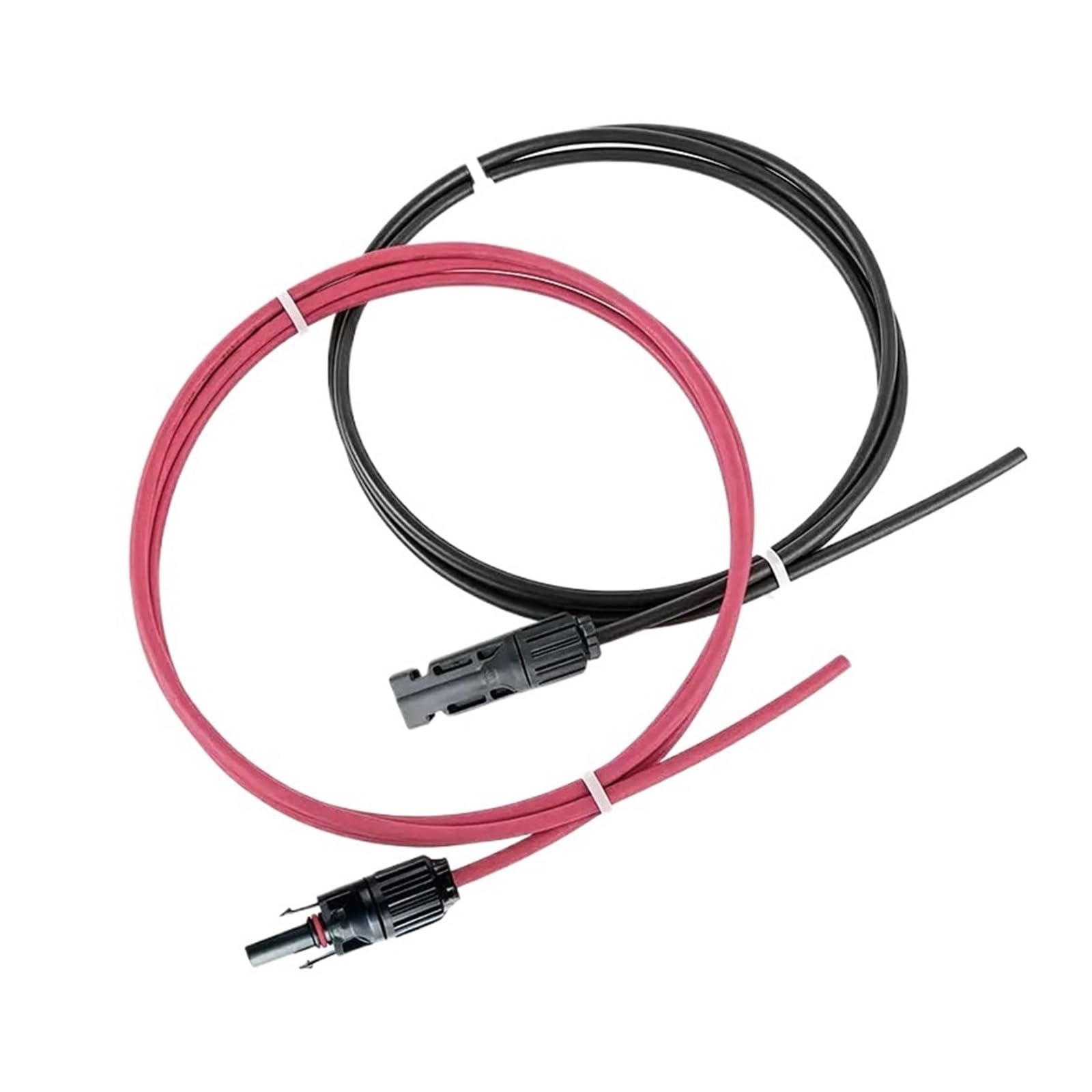 Connettori maschio e femmina con cavi Cavo di prolunga PV1-F da 6 mm² 10 AWG for pannello solare, connettore CC impermeabile, coppia maschio e femmina for sistema fotovoltaico(Single-10AWG 2m)