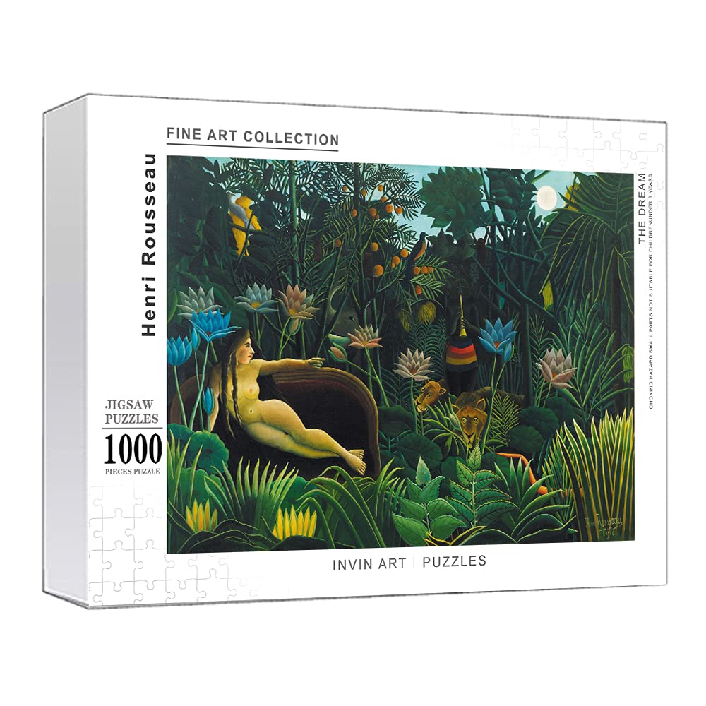 Amazon | INVIN ART 1000ピースパズル アンリ・ルソー作 夢 アート