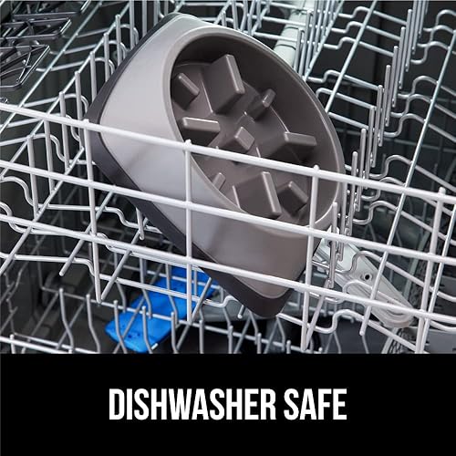 Miniatura 17 de GORILLA GRIP Cuencos para perros de alimentación lenta pendiente de patente, rompecabezas interactivo para perros y gatos, mantiene a las mascotas