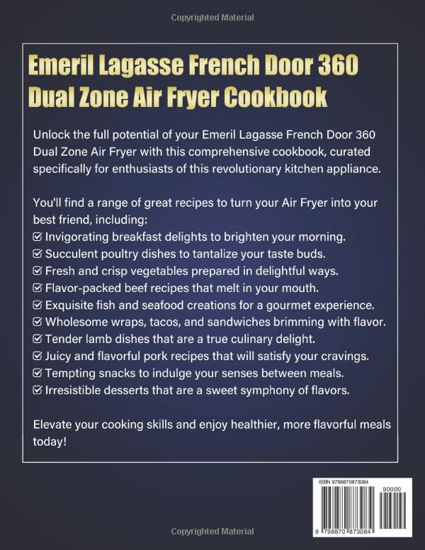 Miniatura 2 de Emeril Lagasse French Door 360 Dual Zone Air Fryer Cookbook 1500 Days of Easy-to-Follow, Budget-Friendly & Delicious Fryer Recipes to Enjoy With