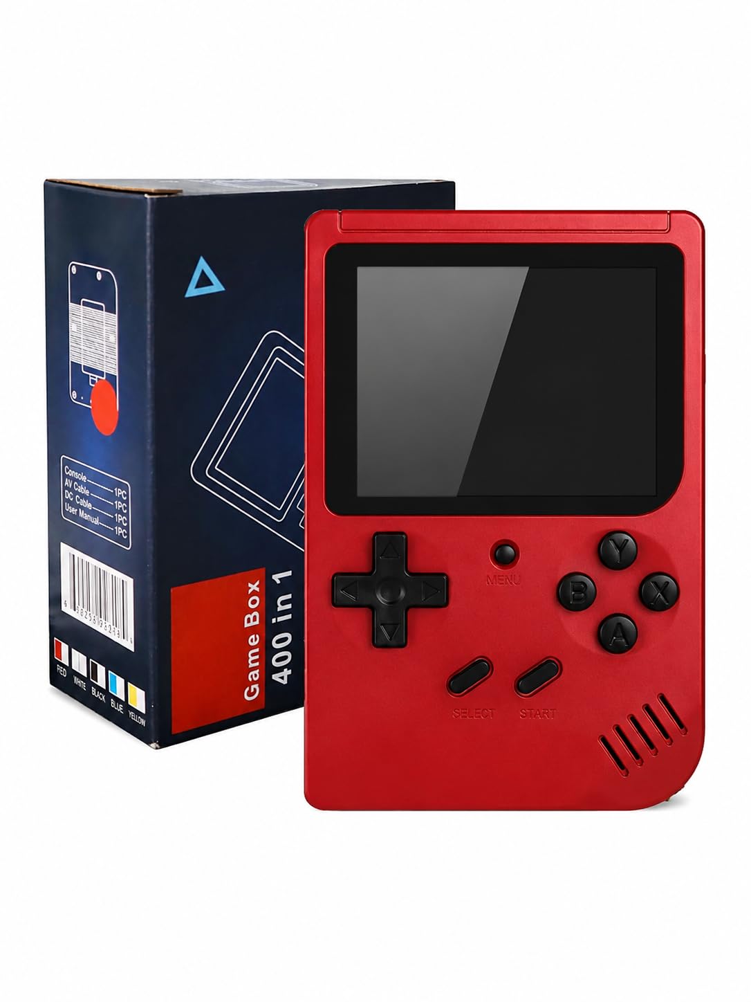 400 in 1 Retro Handheld Gaming Console for Kids & Adults – Portable Mini Video Game Console with Built-in Classic Games, Rechargeable Battery & Color Display (Multicolor)-image-17