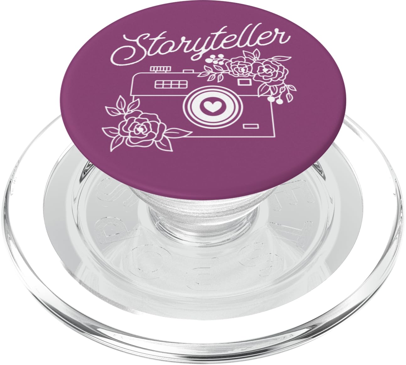 Storyteller Photography Camera Pretty Flower PopSockets PopGrip for MagSafe