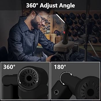 4-Pack Rechargeable Work Lights With Magnet & Hook – 800 Lumen COB LED, 5 Modes, 360° Rotate