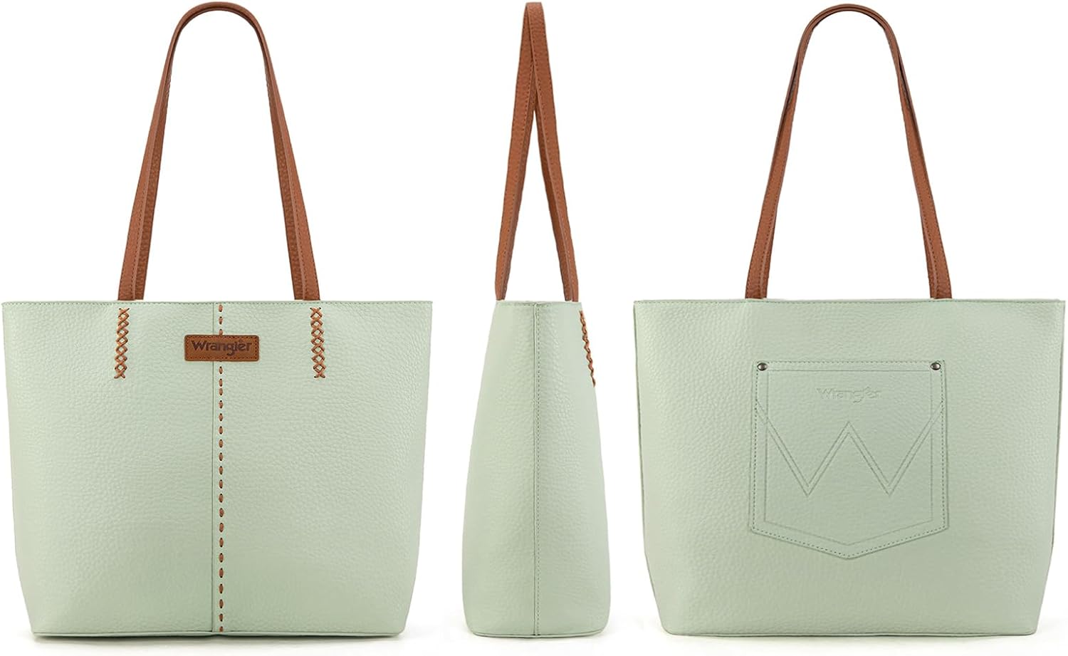 Wrangler Tote Bag for Women Shoulder Purse Hobo Bag Satchel Top Handle Handbag - Image 4