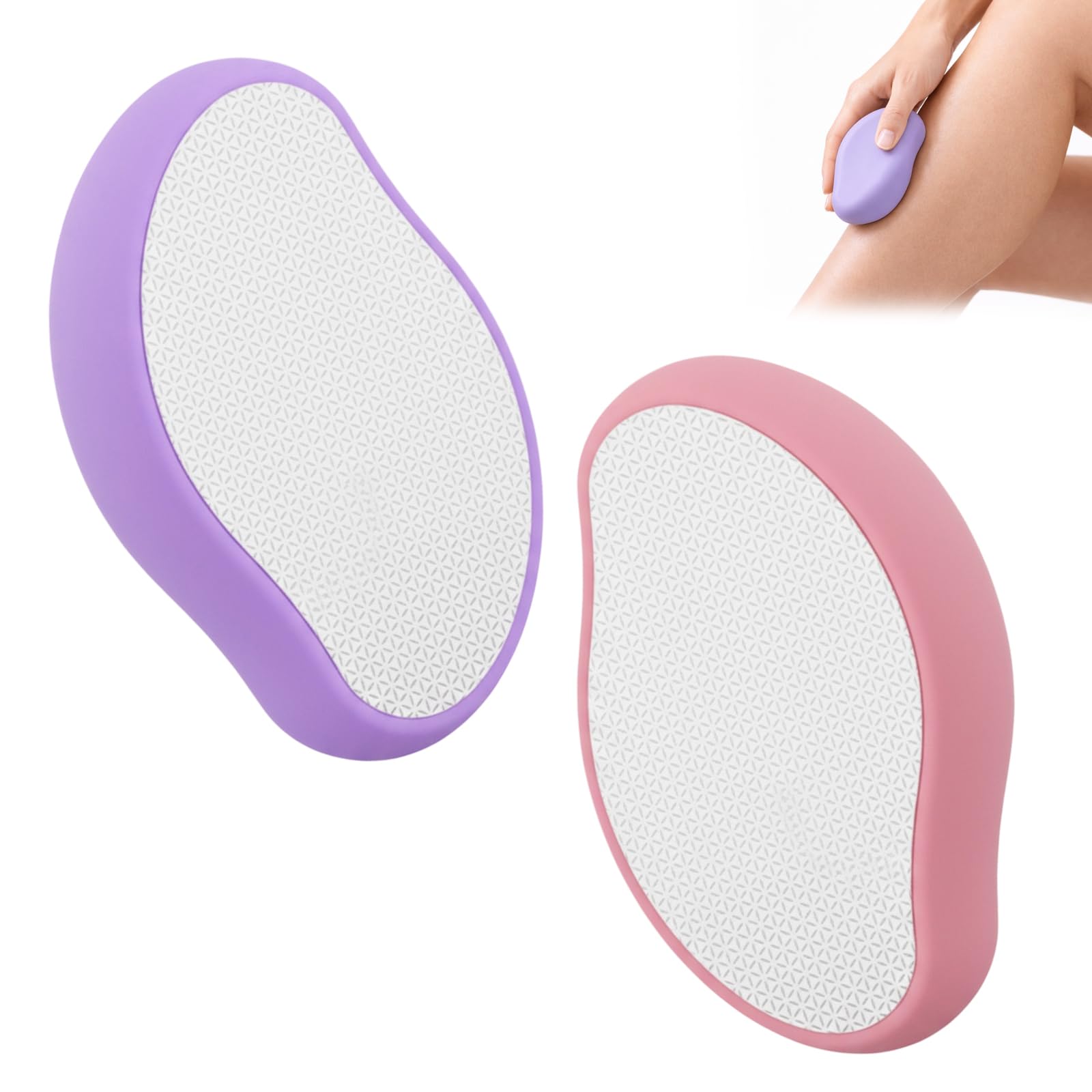 2 Pack Crystal Hair Remover, Efficient Hair Removal Tool, Crystal Hair Eraser, Portable Size