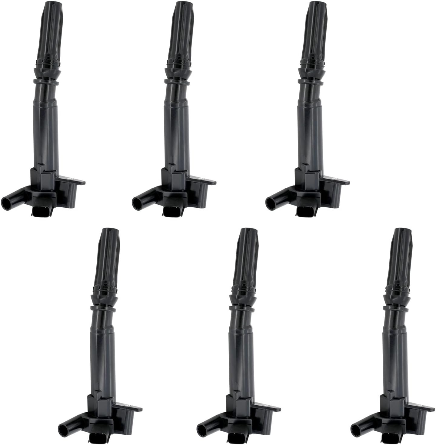 UF631 Ignition Coil Pack Compatible with 2010 2011 2012 2013 2014 2015 2016 2017 Ford F150, F250/ F350/ E350 Super Duty 6.2L V8 Replaces# UF639 C1800 C1801 Set of 6