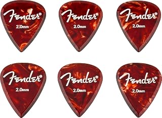 Fender/Aero Acrylic Picks 6-count 2mm 挡泥板 [拨片6件套]