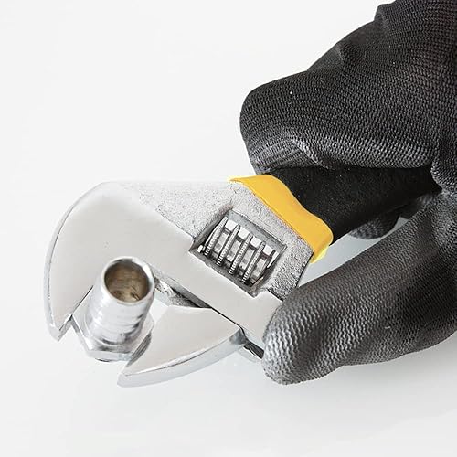 Miniatura 9 de Juego de 3 llaves ajustables, 6810 pulgadas, llave de mandíbula ancha, llave movible ajustable, básculas métricas con agarre antideslizante para