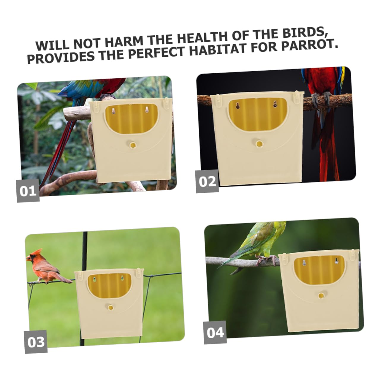 Kisangel 10 Uds Nidos De Pájaros para Interior Y para Pájaros Nido De Plástico para Dormir Nido De Gorriones