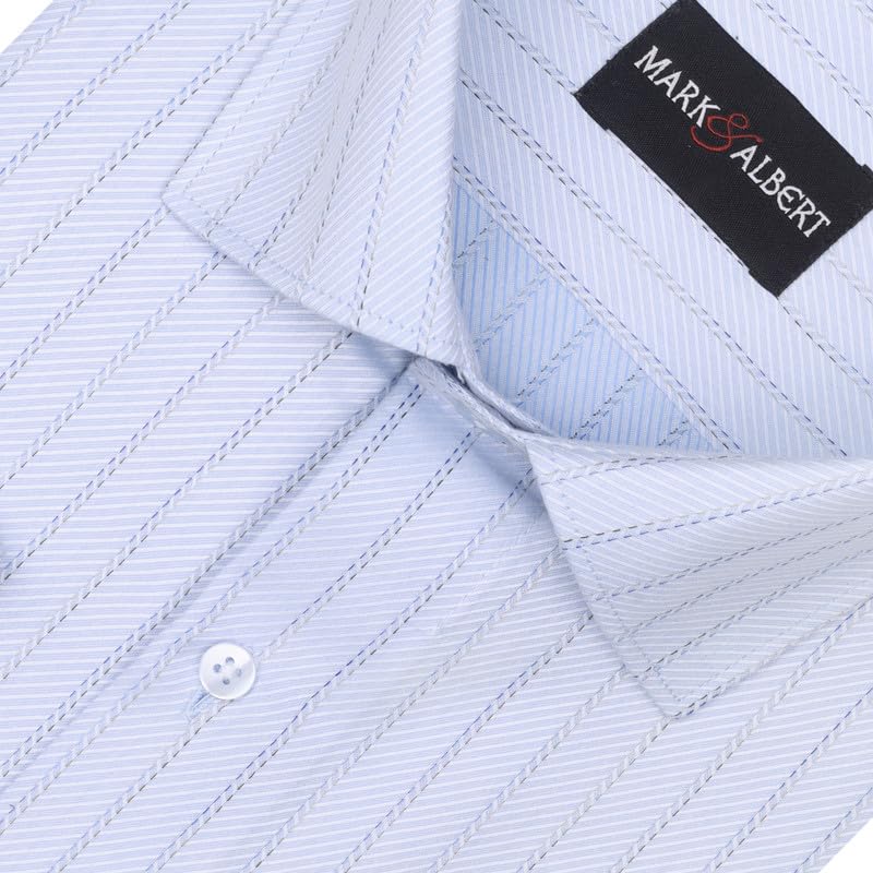 Image of Men's Striped Cotton Formal Shirt