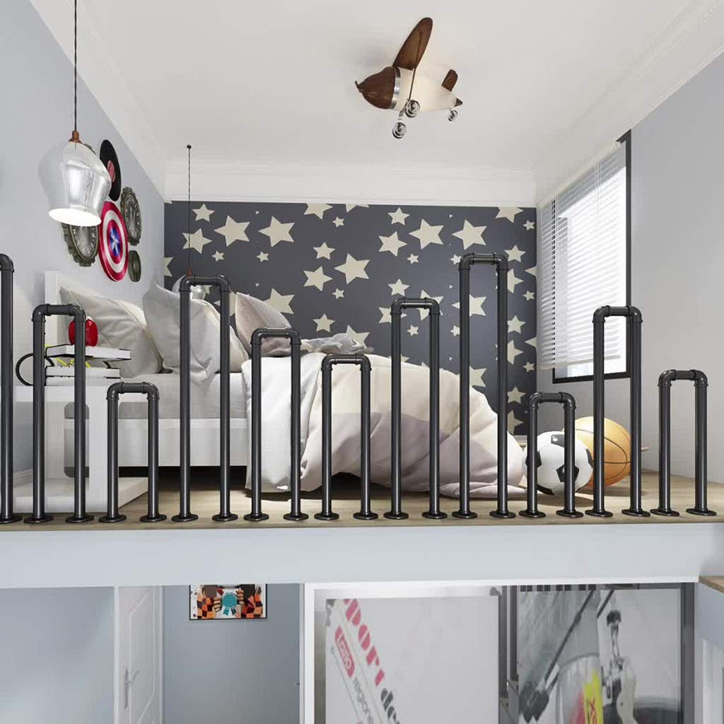 Main courante d'escalier contre les chutes en tuyau galvanisé