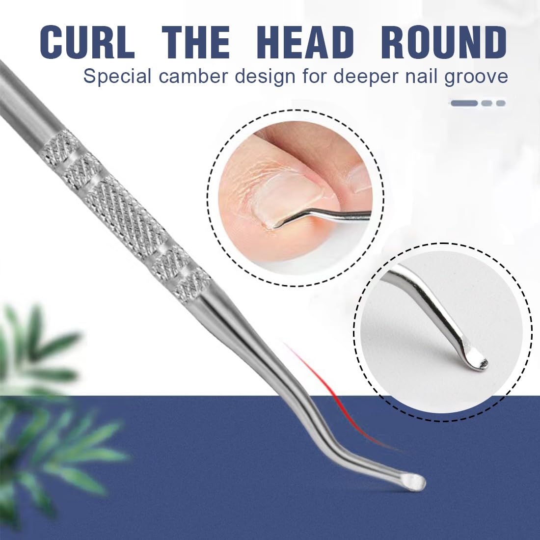 Taglia Cuticole Professionale, Tronchese Per Unghie Spesse Incarnite con Spingi Cuticole,Tronchese Unghie, Tronchesino Tagliaunghie Professinale, per Unghie Spesse e Dure Pedicure e Manicure Strumenti