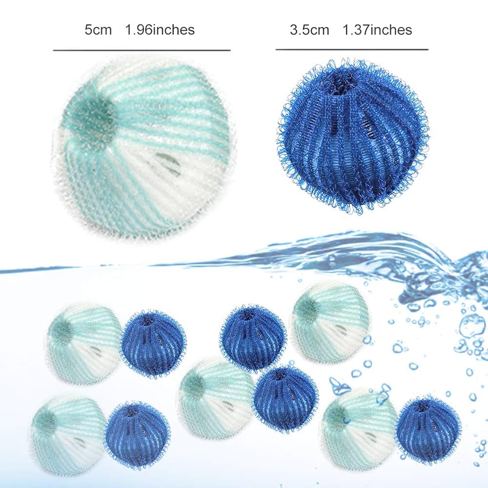 8 Boules Anti-poils Machine à Laver - Attrape Poils Animaux Et Peluches - Réutilisable Et Efficace