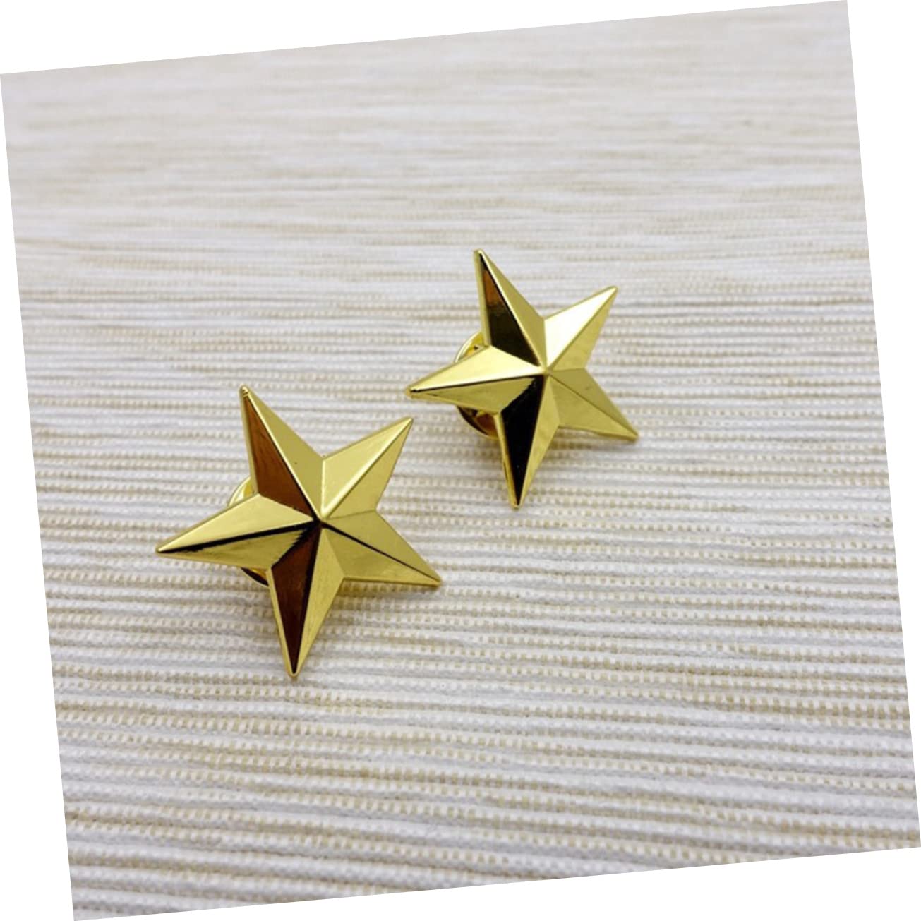 GALPADA 50stücke Goldene Metallische Sternabzeichen Anstecknadeln Für Jacken Hüte Rucksäcke Und Partys Hochwertige Kupferpins Für Dekoration Und Belohnungen