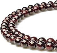 Vista 188 de MJDCB Natural Multicolor Volcanic Lava Stone Round Loose Stone Beads DIY for Jewelry Bracelet Making 15" (6mm, White)