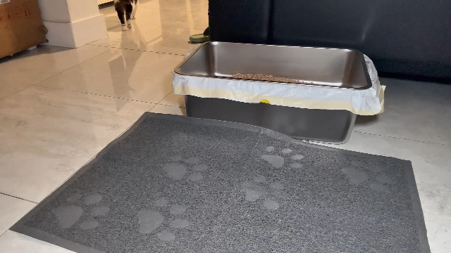 All Stainless Steel Sifting Litter Box with Lid,XL Extra Large Metal Sifting Cat Litter Box for Pine Pellets,High Sides Sifter Litter Pan System for Big Cats,Odor Control,Sifting Box Liners and Scoop - image 7