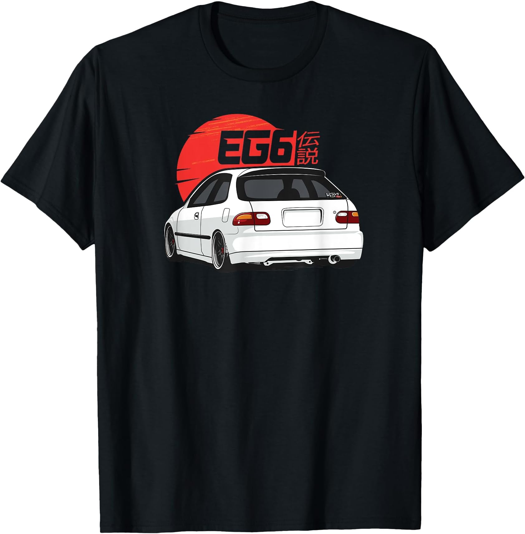 White Hatch Civic EG6 - Classic JDM T-Shirt