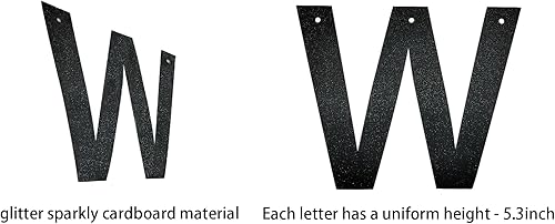 Miniatura 2 de Cartel con texto en inglés «We are Family» – Cartel de fiesta familiar con purpurina negra para fiesta familiar para inauguración de la casa,