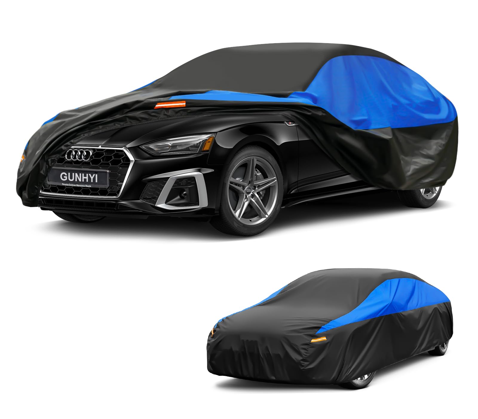GUNHYI Autoabdeckung Winter Vollgarage Auto Abdeckplane Staubdicht Wasserdicht Autohülle Autoplane Car Cover