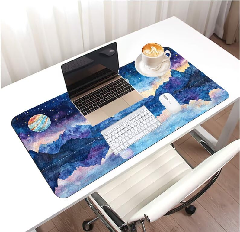 Tapis souris XXL imperméable pour protéger le bureau des liquides - 3