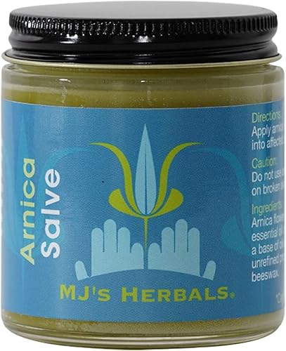 MJs Herbals Arnica Salve Orgánico máxima fuerza alivio inmediato para dolores musculares y pies recuperación de moretones masaje fantástico y MJs Herbals Arnica Salve Orgánico máxima fuerza alivio inmediato para dolores musculares y pies recuperación de moretones masaje fantástico y