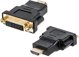 HDMI to DVI Adapter, Gold Plated 1080P HDMI Male Video to DVI Female Port Bi-Directional DVI-D (24+1) Converter Adapter Connector for HDTV, Plasma, DVD and Projector (5 of Pack)