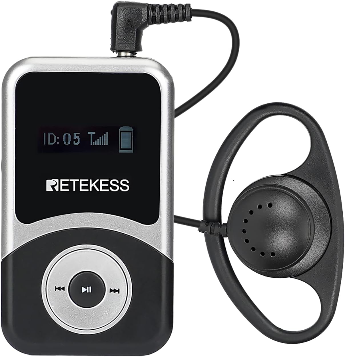 Retekess T131S Upgrade Tour Guide System Wireless, New Version of T131, Simultaneous Translation Equipment, Universal Earphone for Both Ears, 328ft, for Church, Factory