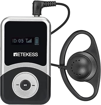 Retekess T131S Upgrade Tour Guide System Wireless, New Version of T131, Simultaneous Translation Equipment, Universal Earphone for Both Ears, 328ft, for Church, Factory