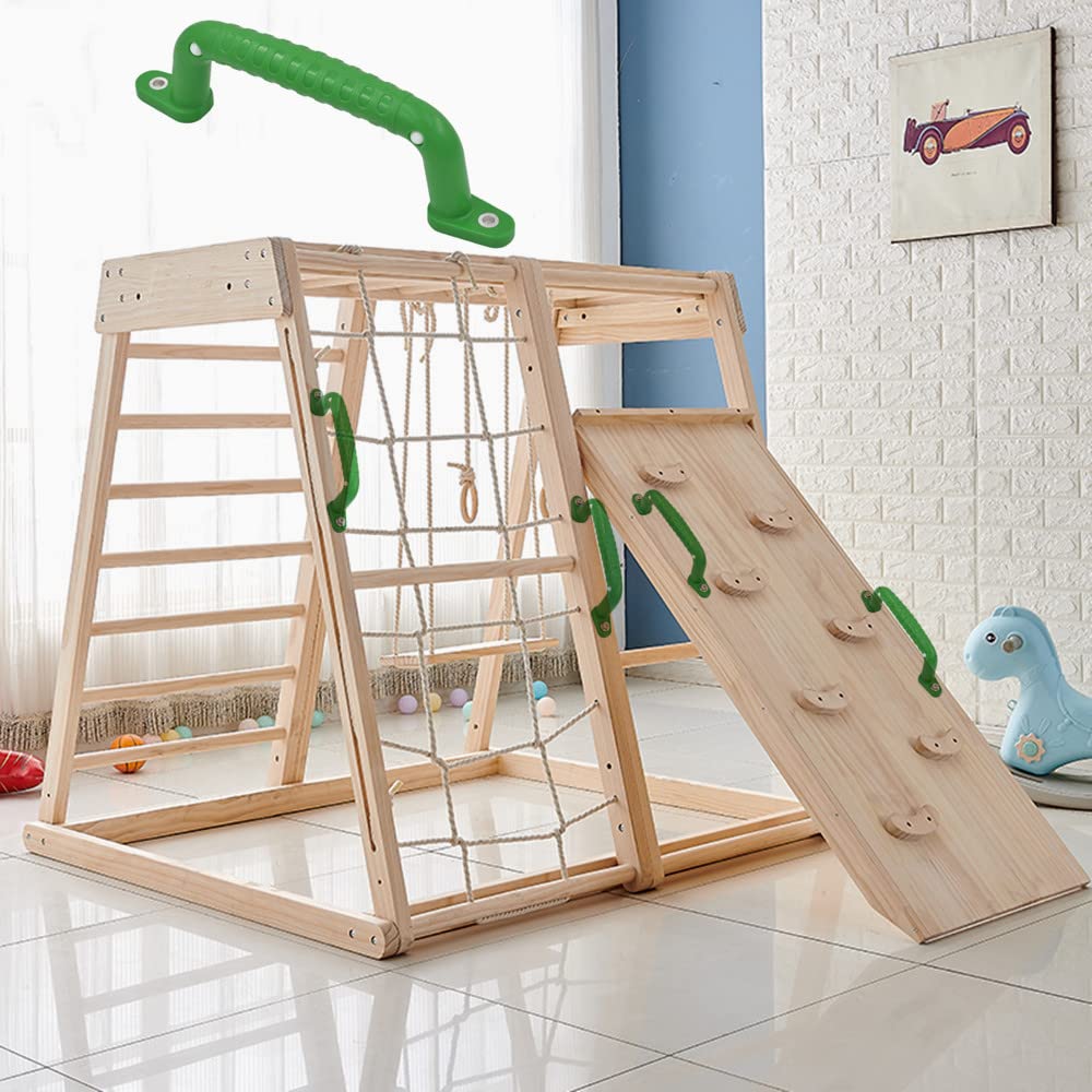 WRQIOO – Lot De 4 Accessoires Pour Cabane Dans Les Arbres Ou Tour De Jeu : Volant 30 Cm, 2 Poignées, Téléphone