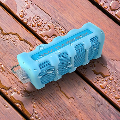 Pyle Jam Tunes Box Sports Speaker - Wireless Portable Rugged Waterproof Bluetooth Compatible Sound Stereo With, Aux In Jack, Rechargeable Battery - Iphone, Android, Ipad, Mp3 Pwpbt15Bl (Blue) #TOP4