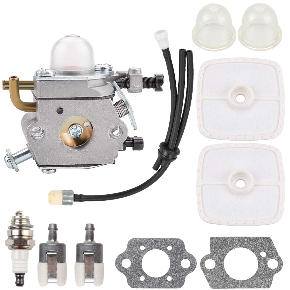 Kizut C1U-K78 Carburetor Air Filter Tune Up Kit for Echo Blower PB200 PB201 ES210 ES211 Leaf Blower Shredder Vaccum