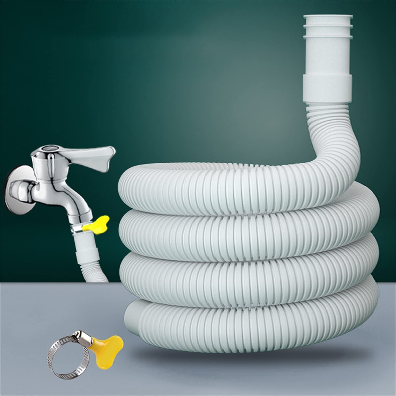 AnSafe Manguera de Drenaje, Durable Suave Flexión Libre Aire Acondicionado Lavadora Lavabo Tubo de Salida (tamaño : 5m)