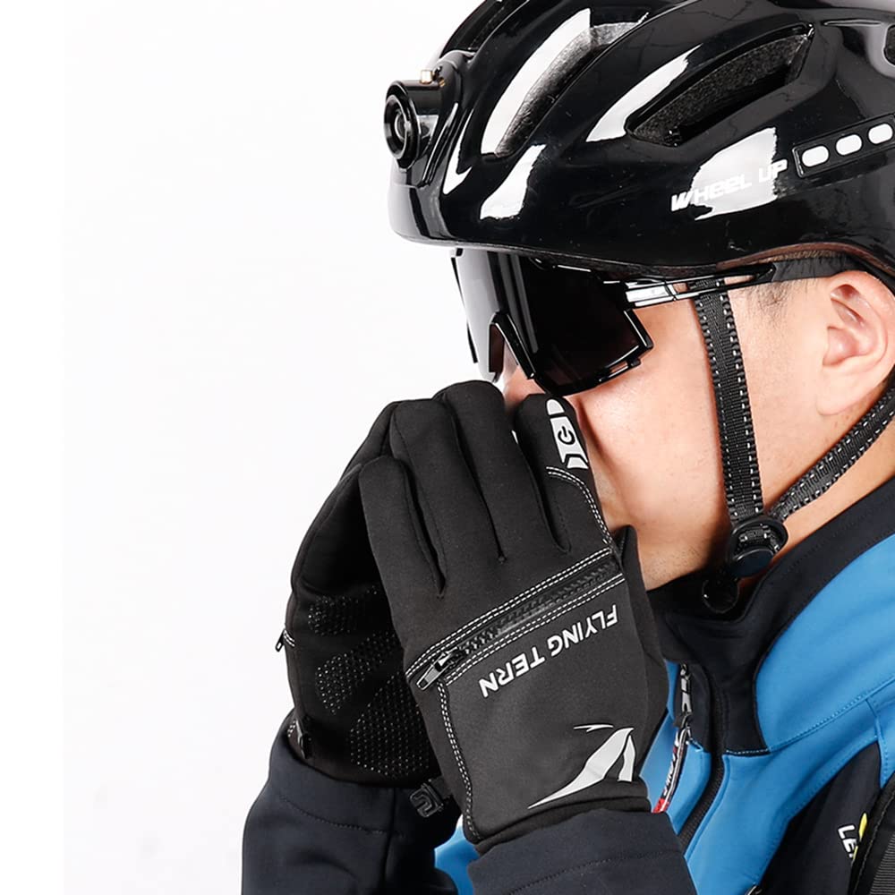 Guantes Baceyong para hombre, guantes de conducción, equitación, pesca, escalada por tiempo frío, guantes térmicos impermeables y cortavientos guantes para mujer, guantes impermeables de invierno