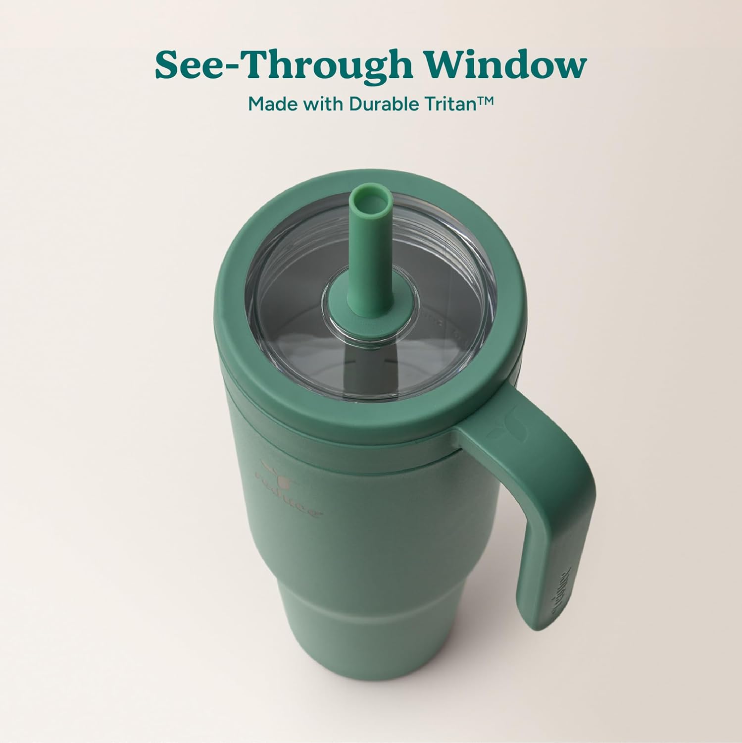 REDUCE Chiller Vacuum Insulated 40 oz Tumbler with Spill-Proof Silicone Straw - Sustainable Tritan Lid with Water Intake Markers - Soft Sit Base Travel Mug - Dishwasher Safe - Alpine - Image 4