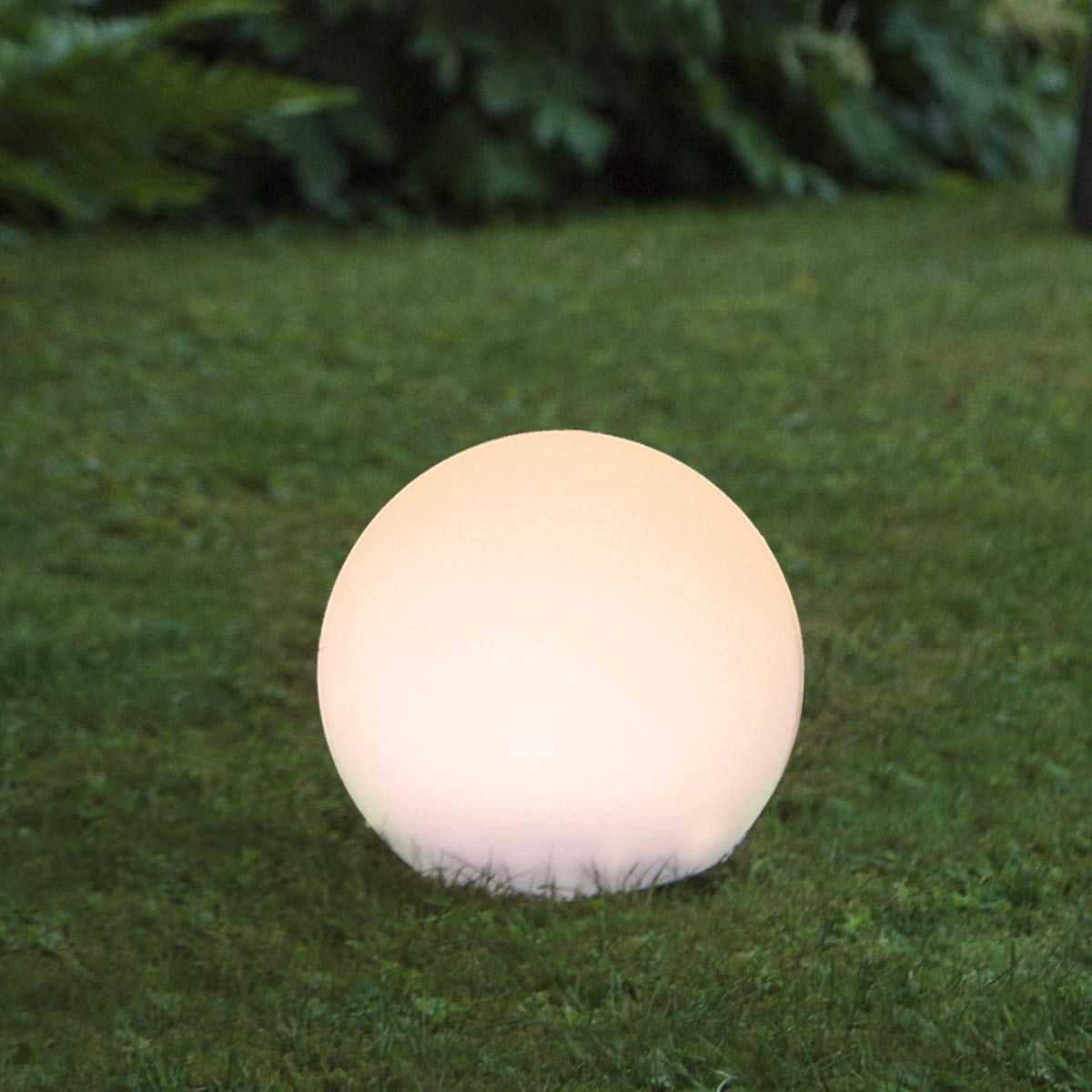 Juego de 2 bolas solares GLOBY con colgador, diámetro 2530cm, Lámparas LED blanco cálido
