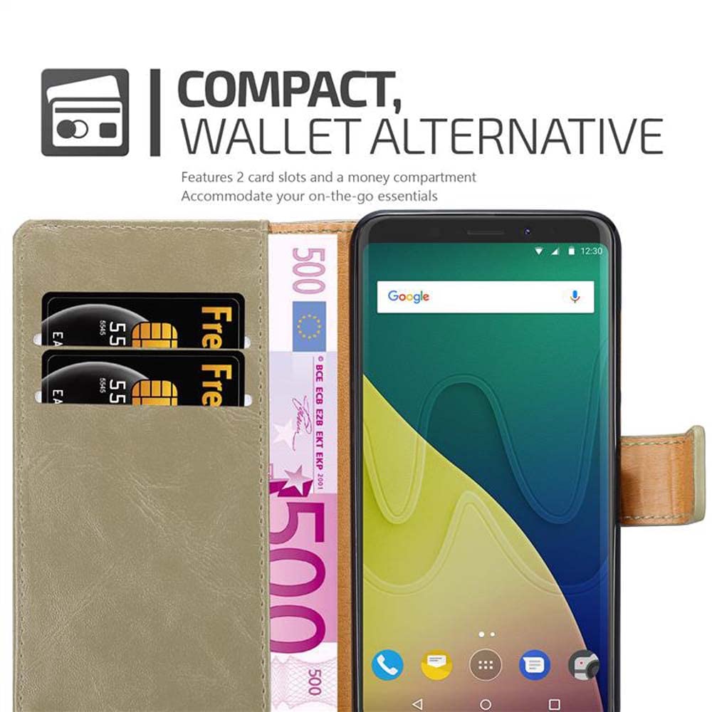 Cadorabo Custodia Compatibile Con Wiko View 3 Lite In Bruno Caffè